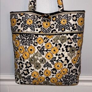 🐆 Vera Bradley Go Wild Floral Cheetah Tote Bag. Excellent Condition!
